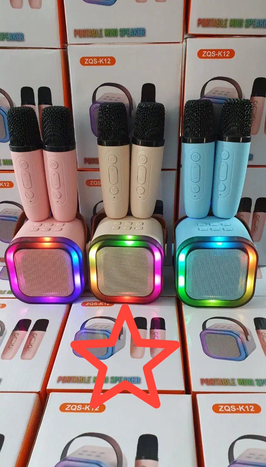 اسپیکر بلوتوثی قابل حمل مدل k12بادومیکروفون